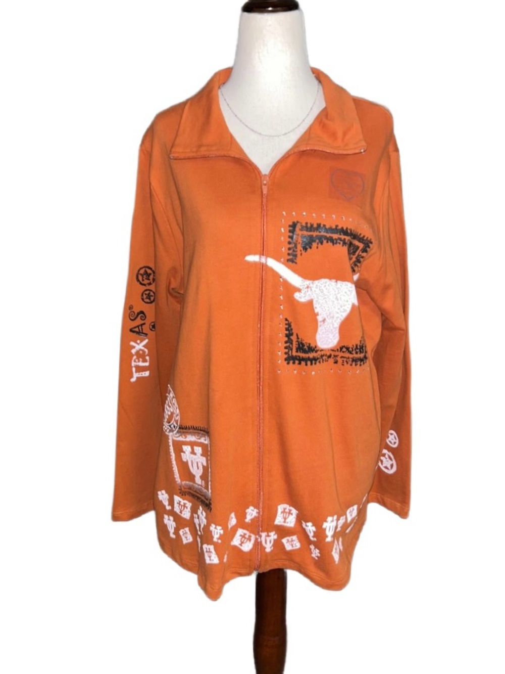 P. Michael ~ Collegiate Apparel ~ Texas Longhorn ~ Medium ~ Orange ~ Jacket ~New